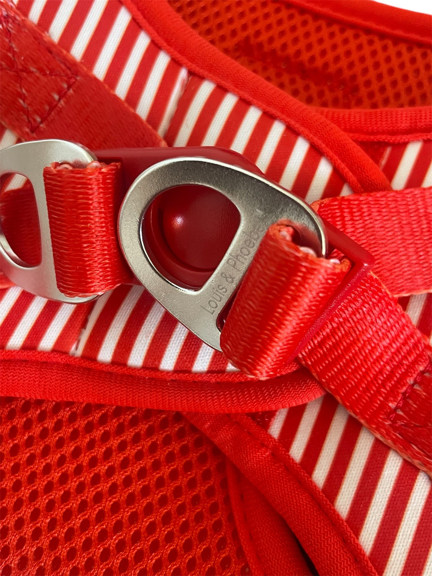 Step in dog harness - Click and walk harness- Red
