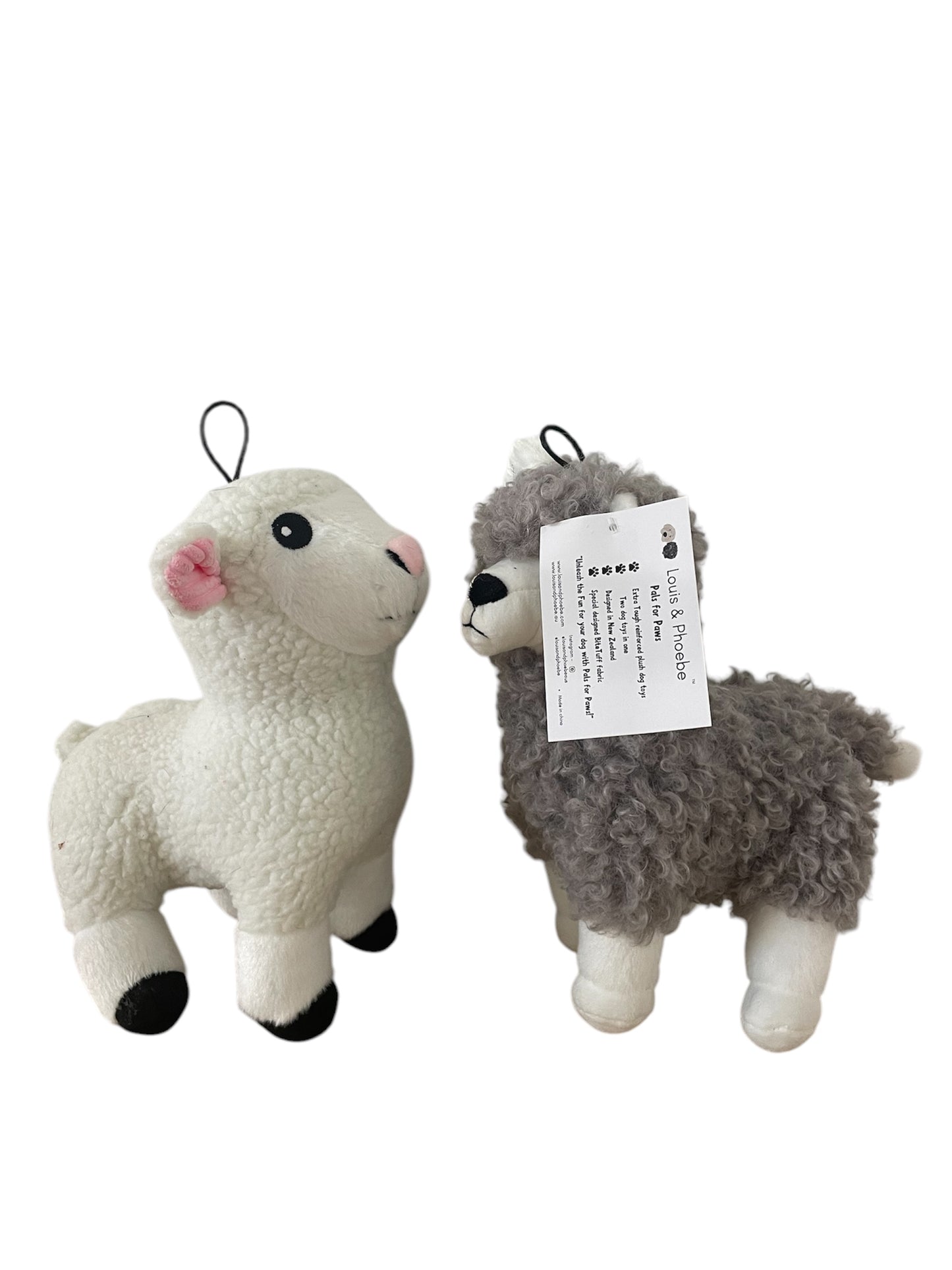 Alpaca - Soft plush dog toy- 2 toys in 1