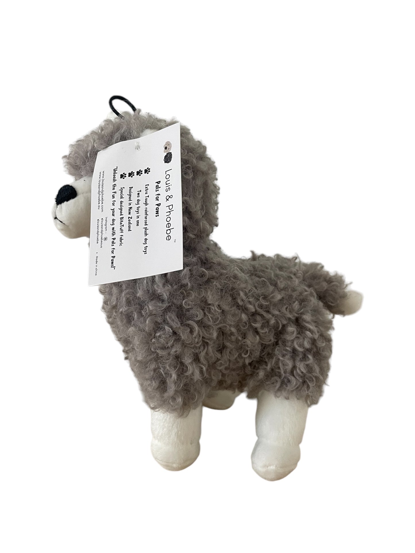 Alpaca - Soft plush dog toy- 2 toys in 1