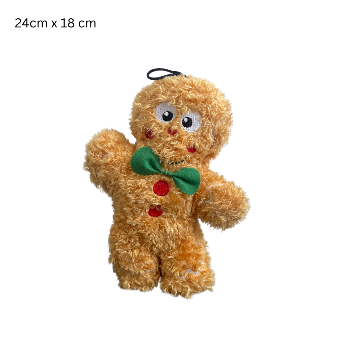 Christmas Ginger Bread Man - Plush dog toy