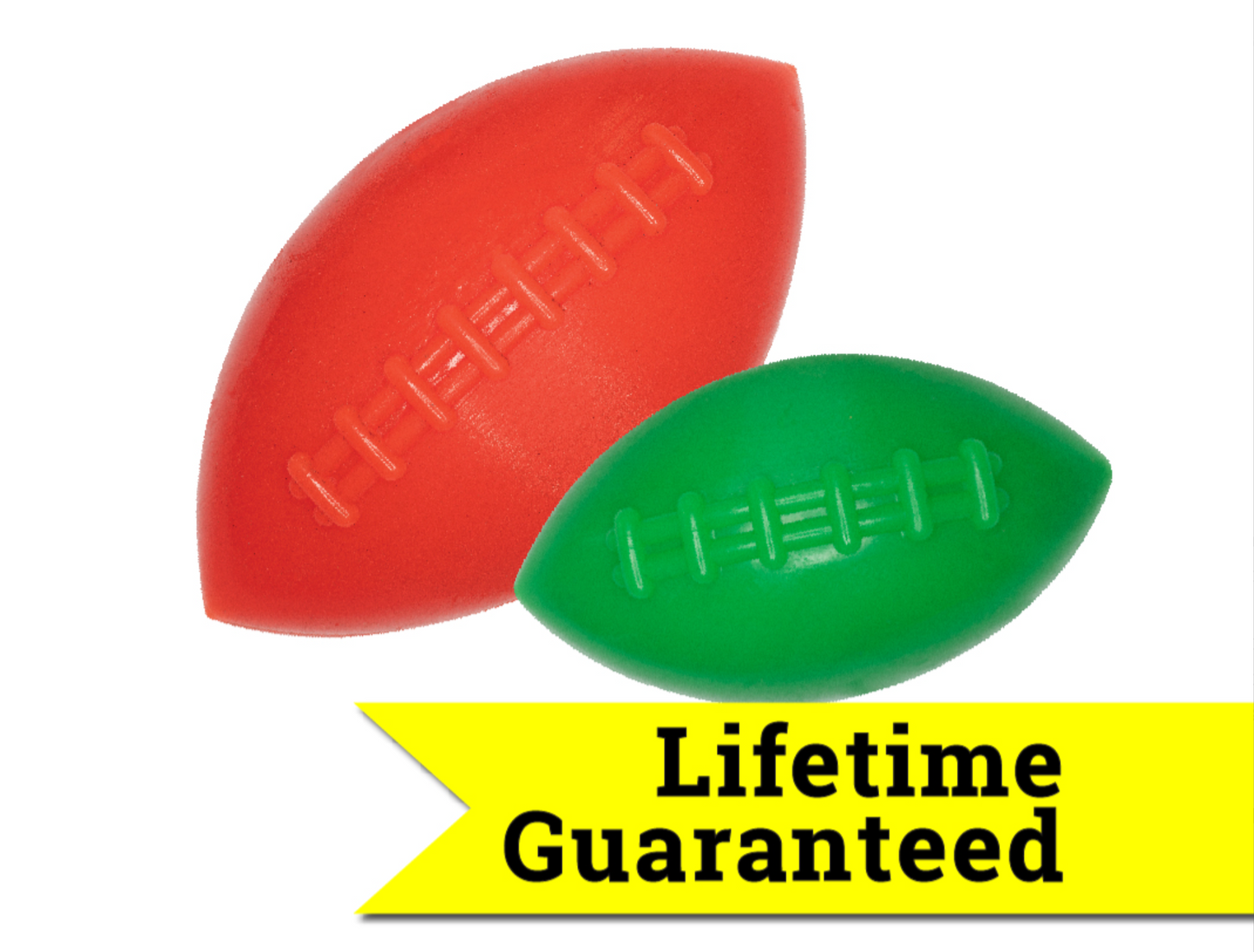 RuffDawg Tough Rubber Dog Toy- Football