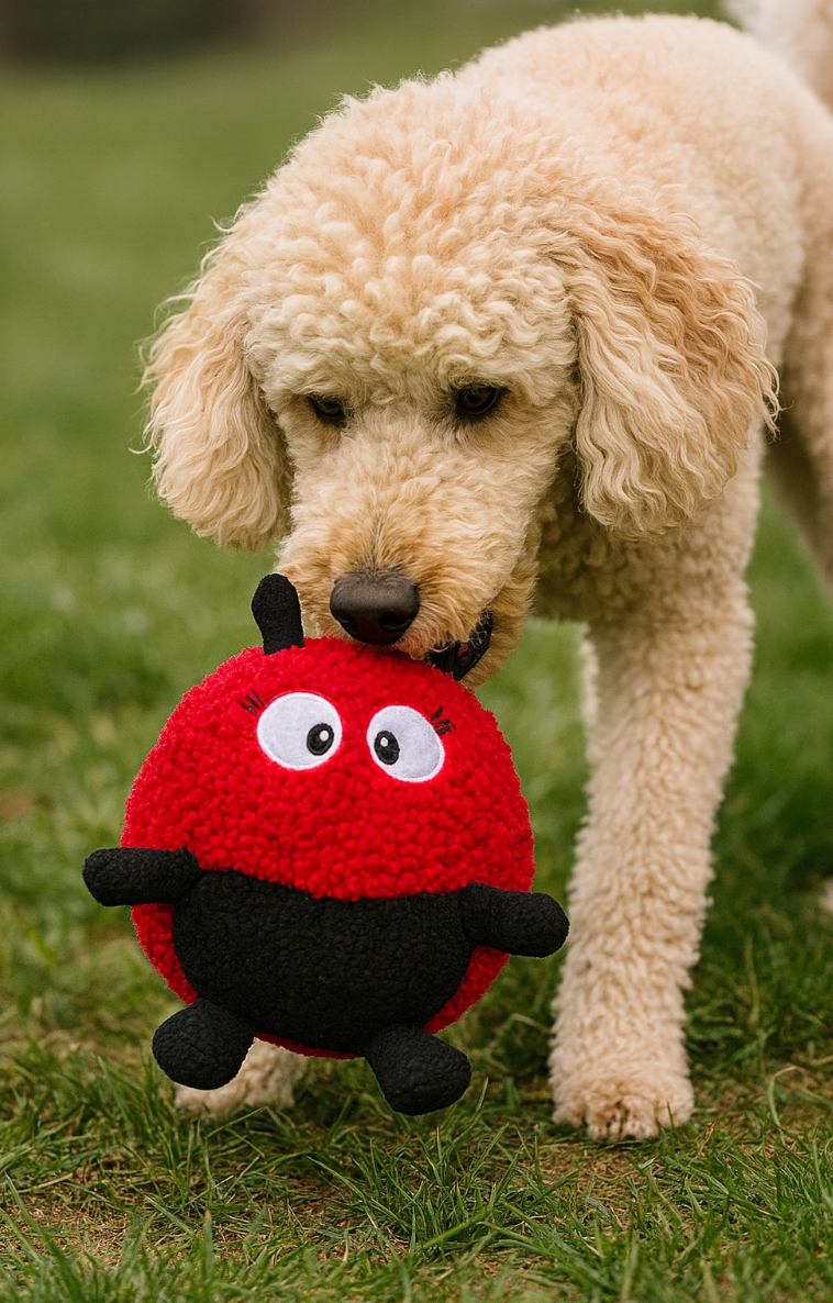Larry Ladybug Plush Dog Toy - Pals For Paws™
