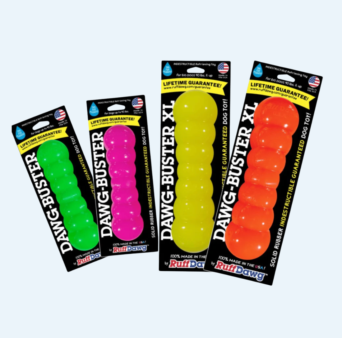 RuffDawg Tough Dawgbuster Dog Toy - Floats, Bounces & Lasts