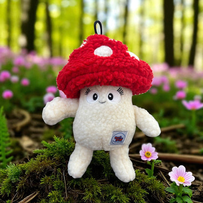 Tiny the toadstool- treat hiding plush dog toy