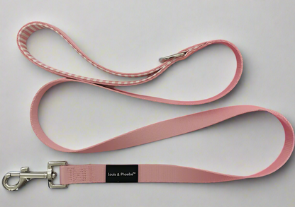 Padded handle dog lead -Baby Pink