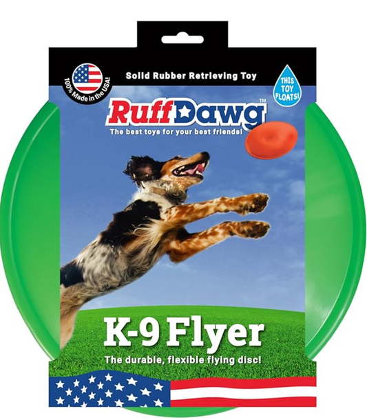 NEW COMING SOON-Ruffdawg K9 Flyer - Rubber flying dog toy
