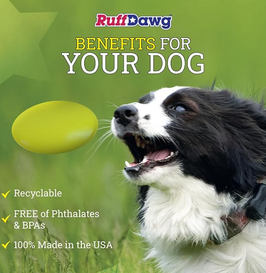 NEW COMING SOON-Ruffdawg K9 Flyer - Rubber flying dog toy