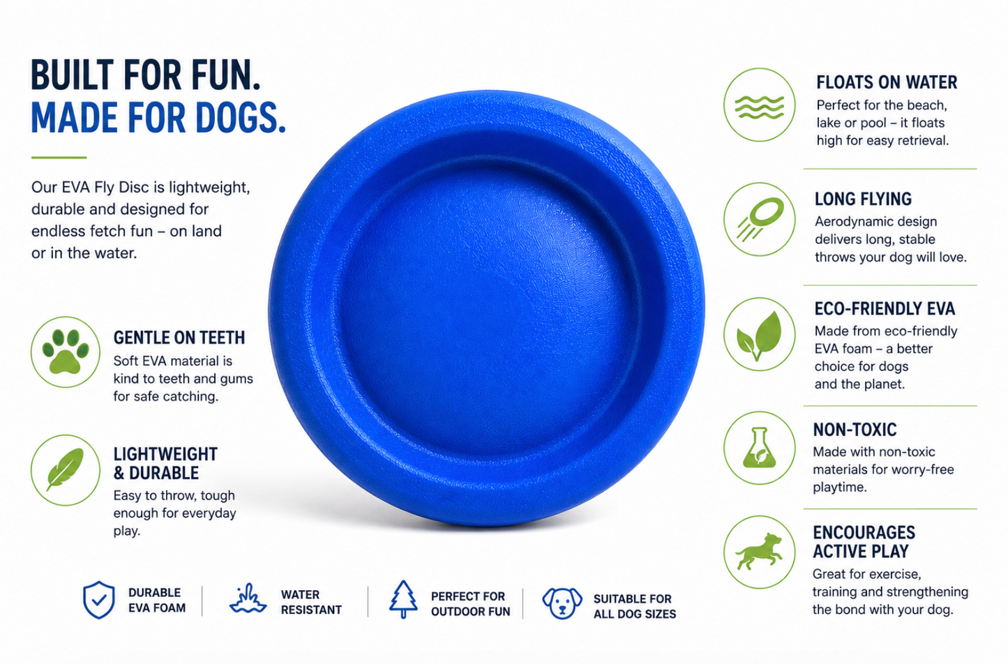 Eco-Friendly Dog Frisbee