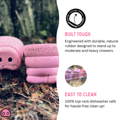The Oinker - Dog Enrichment Toy -Non Toxic Rubber