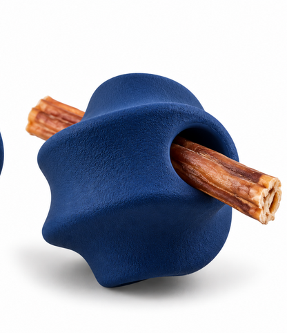 Natural Rubber - Dog Treat Toy - Bully stick holder