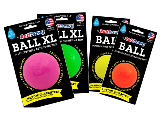 Indestructible Dog Ball - RuffDawg- Toughest Rubber Dog ball - Pals for Paws 