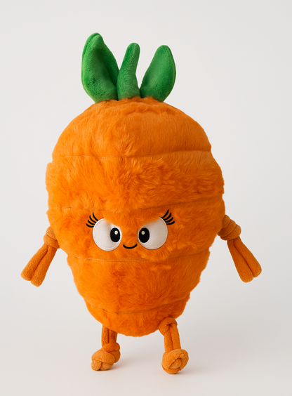 Durable Plush Soft Dog Toy- Crazy Carrot