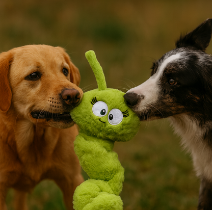 Connie Caterpillar Plush Tug Toy-  Pals for Paws™