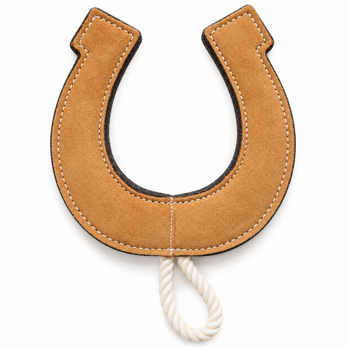 Leather Dog Toy -Horse Shoe- 100% Biodegradable