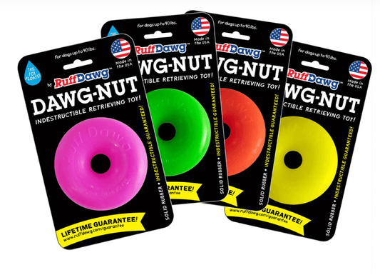 Indestructible Tough Dog Toy- RuffDawg- Dawgnut - Pals for Paws 